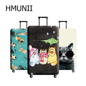 Чехол для чемодана HMUNII, плотный чехол с милым рисунком для чемоданов 18-32 дюймов, чехол для чемоданов на колесиках, пылезащитный чехол, аксессуары для путешествий