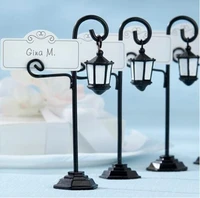 10pcs streetlight road street lamp name number table place card holder for wedding party anniversary venue decoration