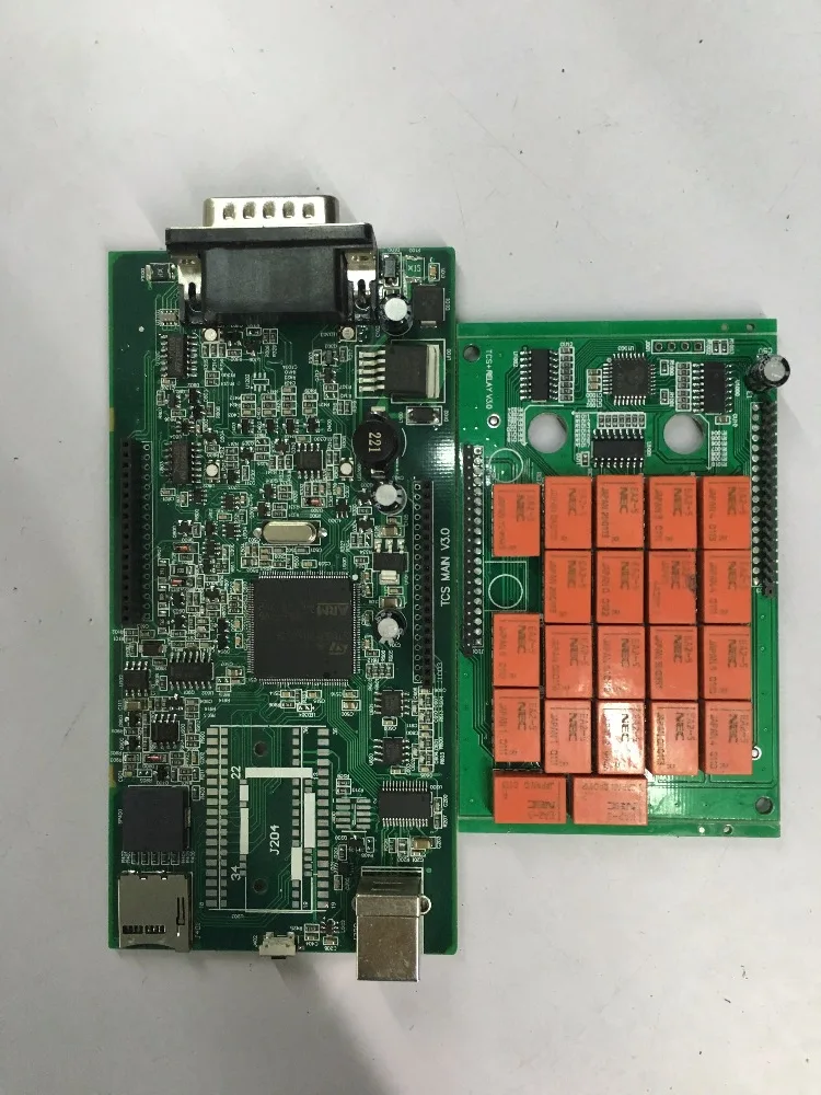 2 шт./лот супершпионское зеленый 3 0 pcb с/без Bluetooth obd obd2 для TCS CDP последняя 2016r0