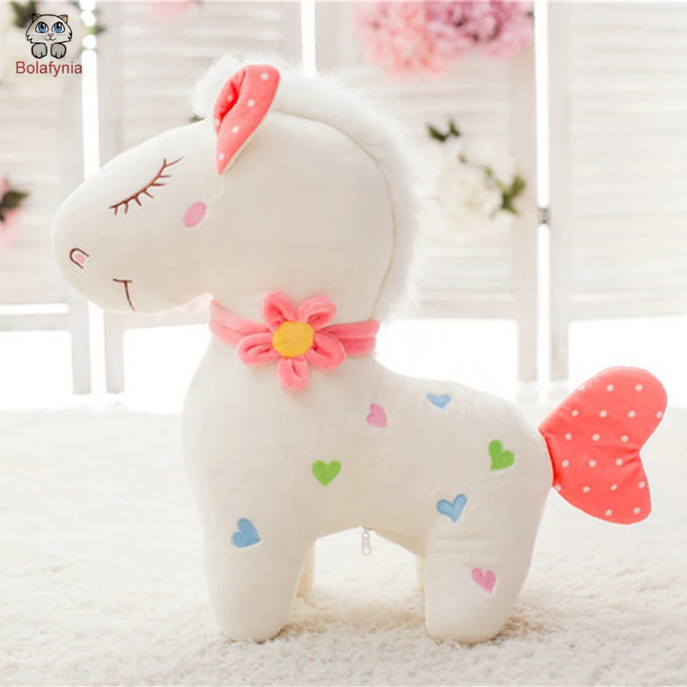 

Children Plush Stuffed Toy Cute Pony House Kids Christmas Birthday Gift