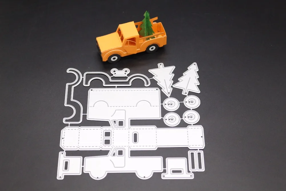 Набор рождественской елки Hemere 3D для резки металла трафарет DIY скрапбукинга