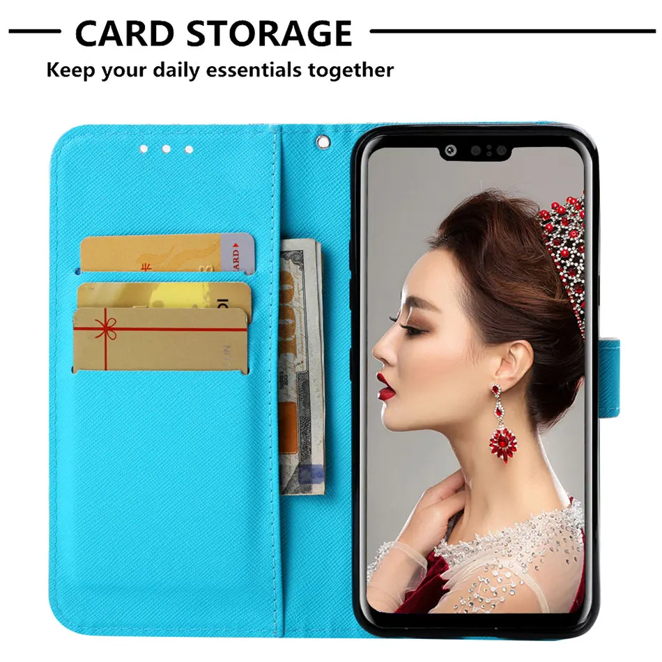 Модный флип-чехол для LG Aristo 2 Plus V50 V40 G7 G8 ThinQ X Power3 Stylo 4 K10 K8 бизнес пони Сова чехол-подставка D03Z