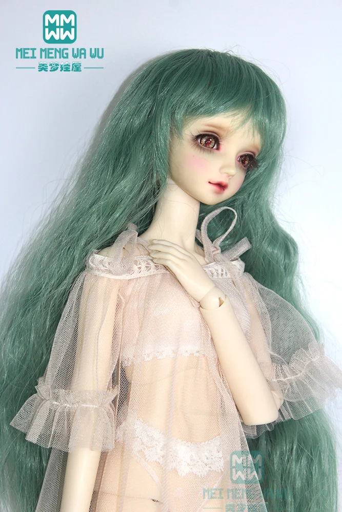 Полные Волосы для кукол 1/3 1/4 1/6 BJD/SD куклы парики длинные Кудри 6 &quot 7&quot дюймов