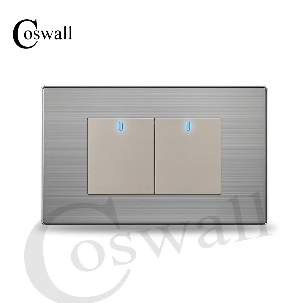 Настенный высветильник ель света COSWALL переключатель из нержавеющей стали со