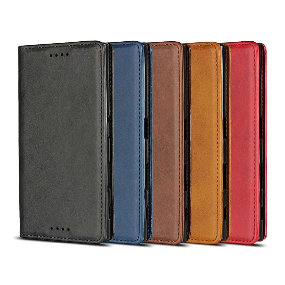 Чехол Etui для Sony Xperia корпус XZS XZ XR кожаный чехол роскошный телячья кожа Магнитный