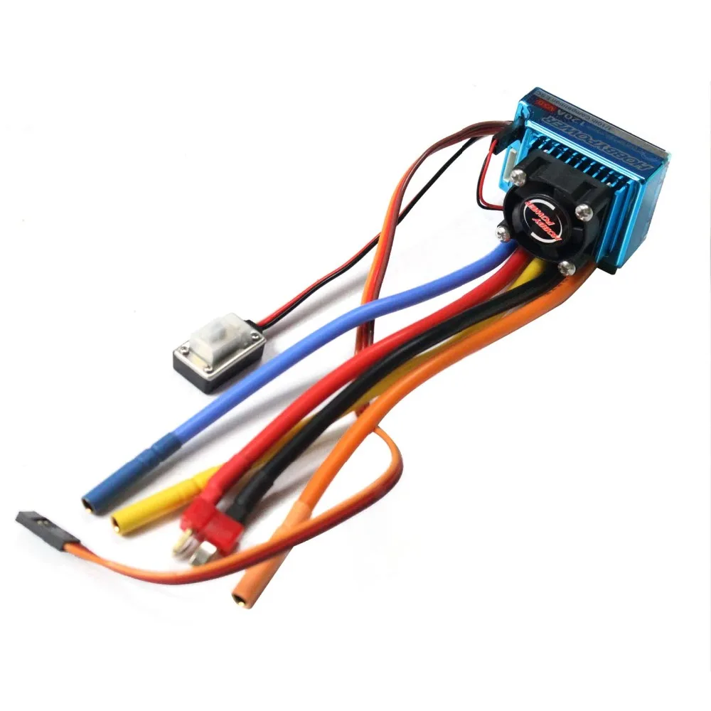 

Hobbypower 120A V3.0 Sensored ESC Brushless Speed Controller for 1/8 1/10 RC Sport Cars