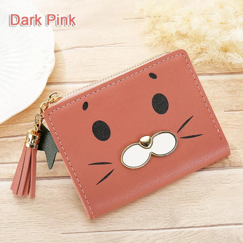 Короткие женские кошельки Женский кошелек для монет держатель ID карт