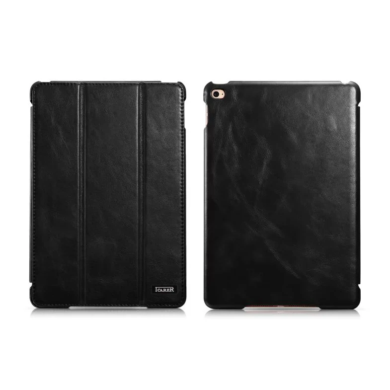 Icarer 3 цвета деловой Винтажный чехол-книжка из натуральной кожи для iPad Mini 4 Ретро Чехол-книжка из воловьей кожи для iPad mini 4