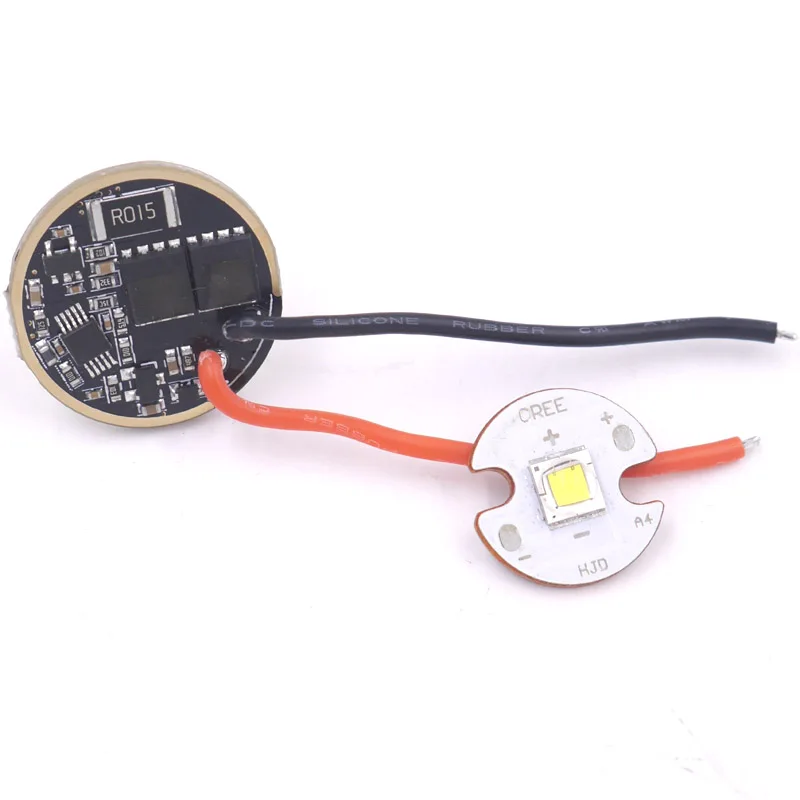Diver-16mm Copper 22 мм 2,8 V-4,2 V 7A постоянный ток Выход 5-режимный светодиодный драйвер платы+ 16 мм/20 мм Luminus SST40.2 6500K 15 Вт светодиодный излучатель на Медь база - Цвет: Diver-16mm Copper