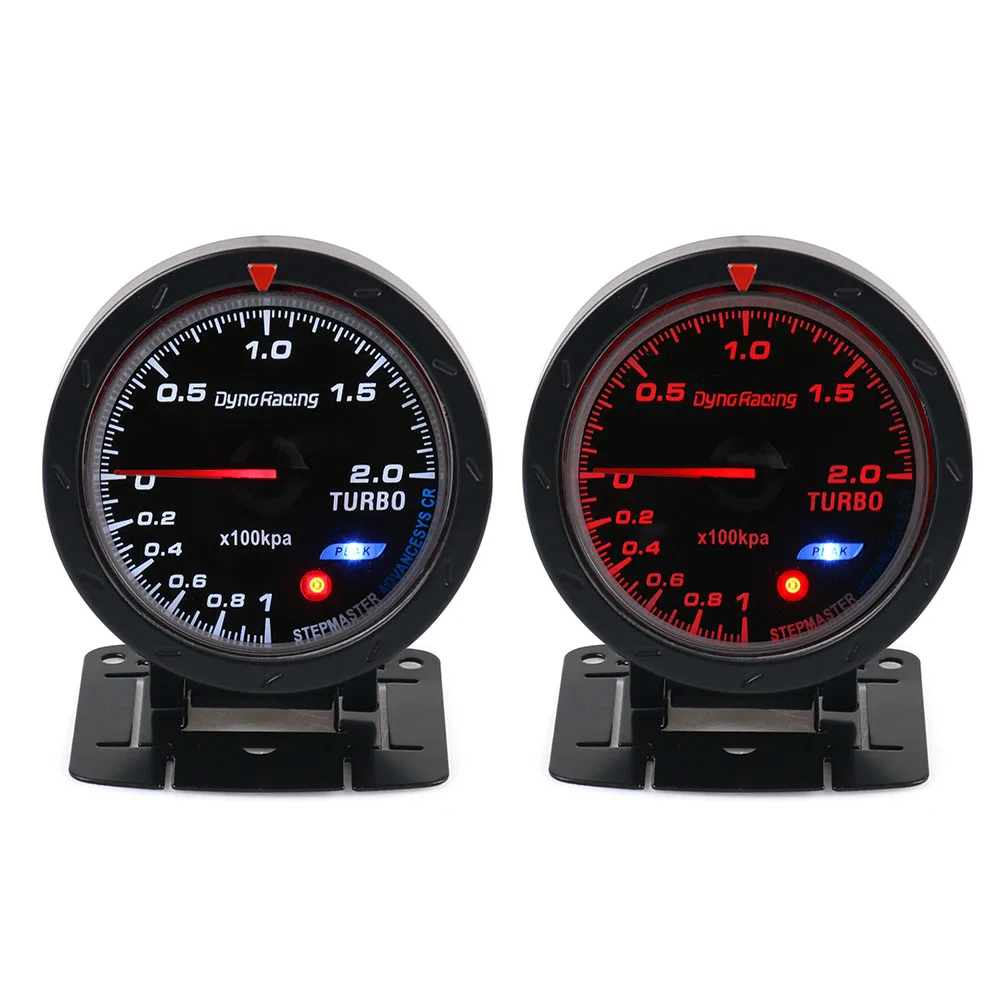Автомобильный турбо датчик Dynoracing BX101467 измеритель красного и белого цвета