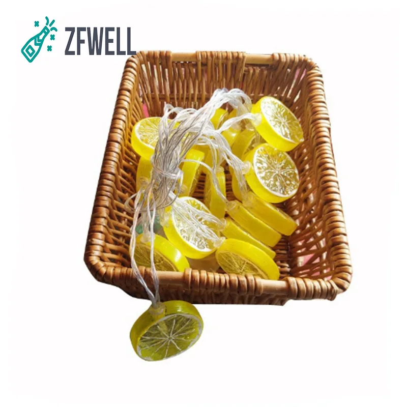 1 светодиодный т. светодиодная гирлянда ZFWELL в виде лимонного ломтика день