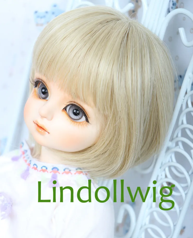 1/3 1/4 BJD парик pulгуб Dal DD SD кукольный 7-8 8-9 дюймов короткий светлый 613c | Игрушки и
