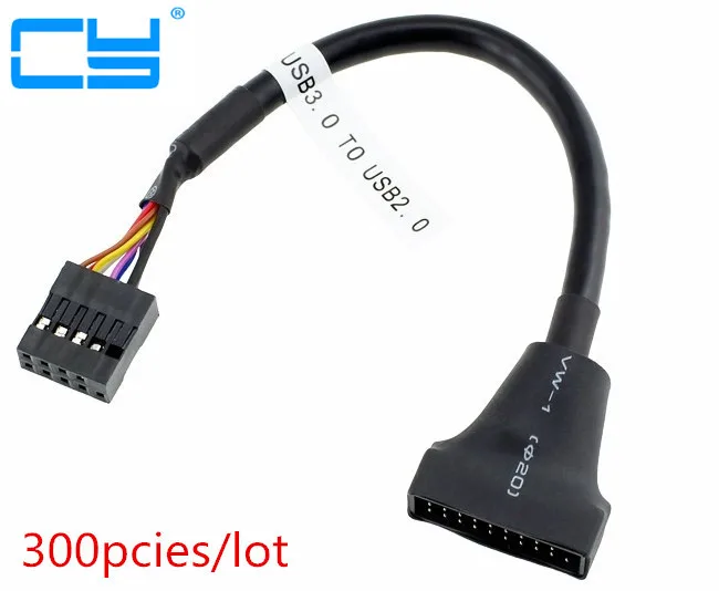 Материнская плата USB 3 0 20 Pin папа к 2 9 pin женский корпус кабель удлинитель Кабель