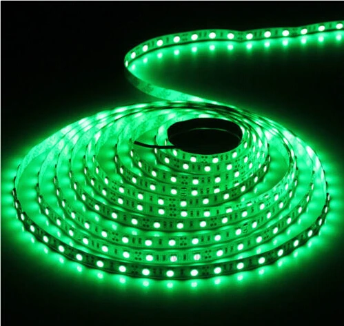 

5m/lot Non-waterproof High Brightness 5050 SMD Green LED Strip light 60LED/M 300LED Flexible Strip Light lamp DC12V