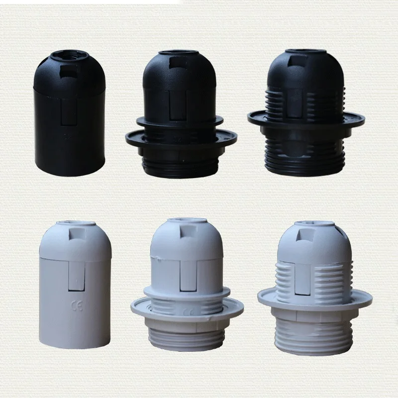 E14 LED пластиковый держатель лампы E27 Эдисон Винт лампа гнездо DIY Цоколь аксессуары