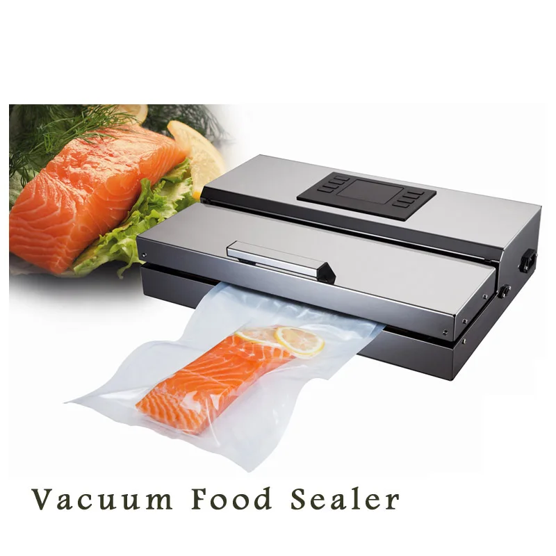 Машина sous-Vide inox Еда процессор вакуумный упаковщик упаковочная машина коммерческих вакуумный упаковщик ЕС Plug Нержавеющая сталь Средства ухода за кожей
