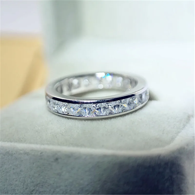 CC S925 Серебряные кольца для влюбленных мужчин и женщин простой дизайн обручальное