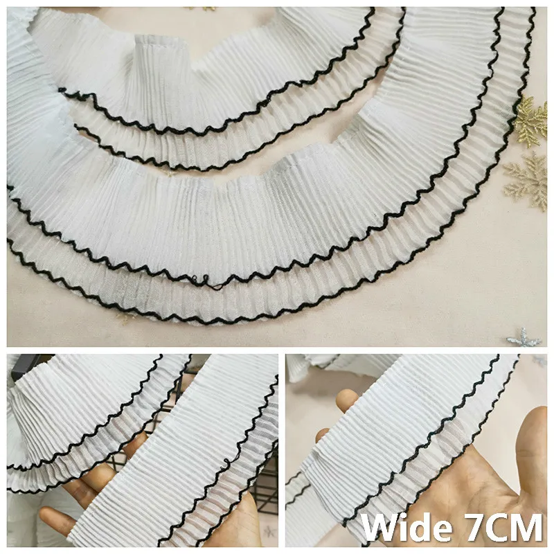 Белая шифоновая кружевная блузка 7 см|Кружево| |