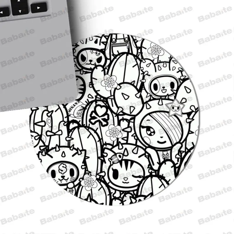 20x20cm Babaite нескользящий ПК Tokidoki коврик для мыши Коврик для игровой мыши Размер для 20*20 см 22*22 см круглый резиновый коврик для компьютерной мыши прямоугольные коврики - Цвет: 20x20cm