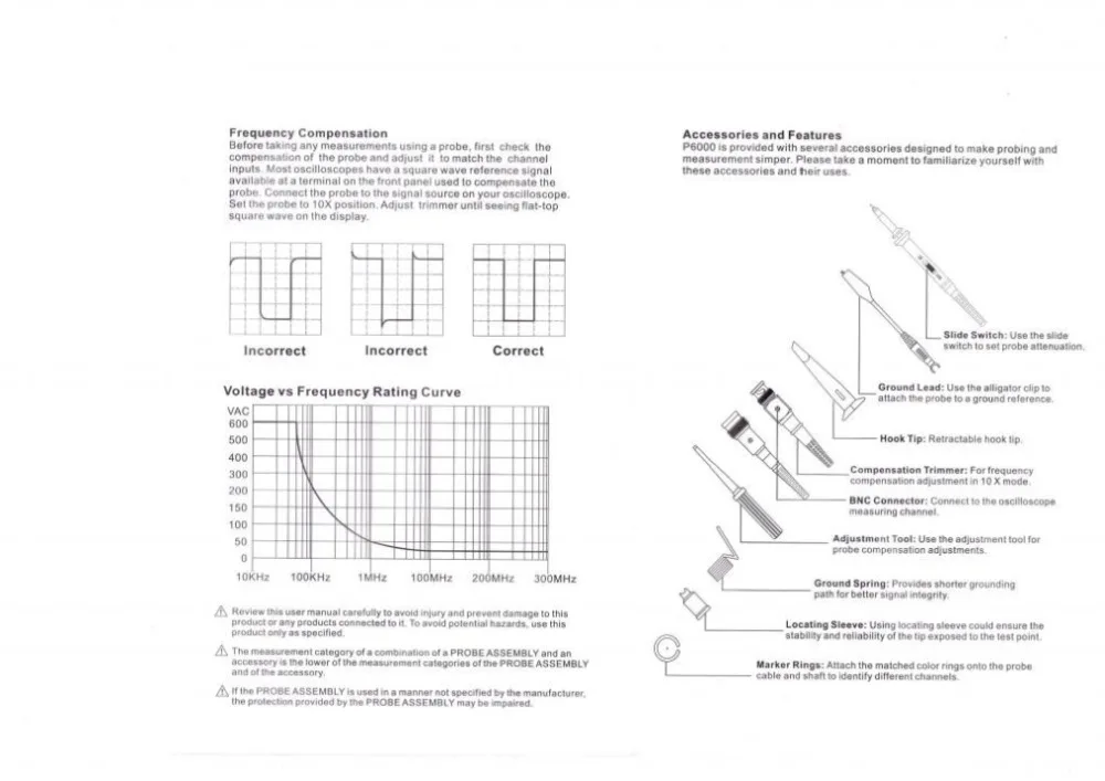 Новинка 2018 1 комплект зонд осциллографа P6100 с зажимом для Tektronix HP высокое качество