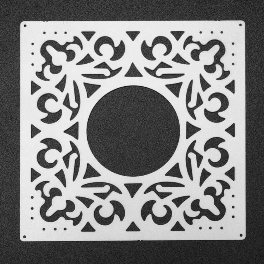 Выдалбливают квадратные металлические штампы трафарет для DIY Скрапбукинг