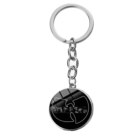 SONGDA буквенный принт WU TANG CLAN Logo брелок модный Wu Tang хип-хоп группа стеклянный купольный кулон брелок для любителей музыки Ювелирные изделия Подарки - Цвет: Style 15