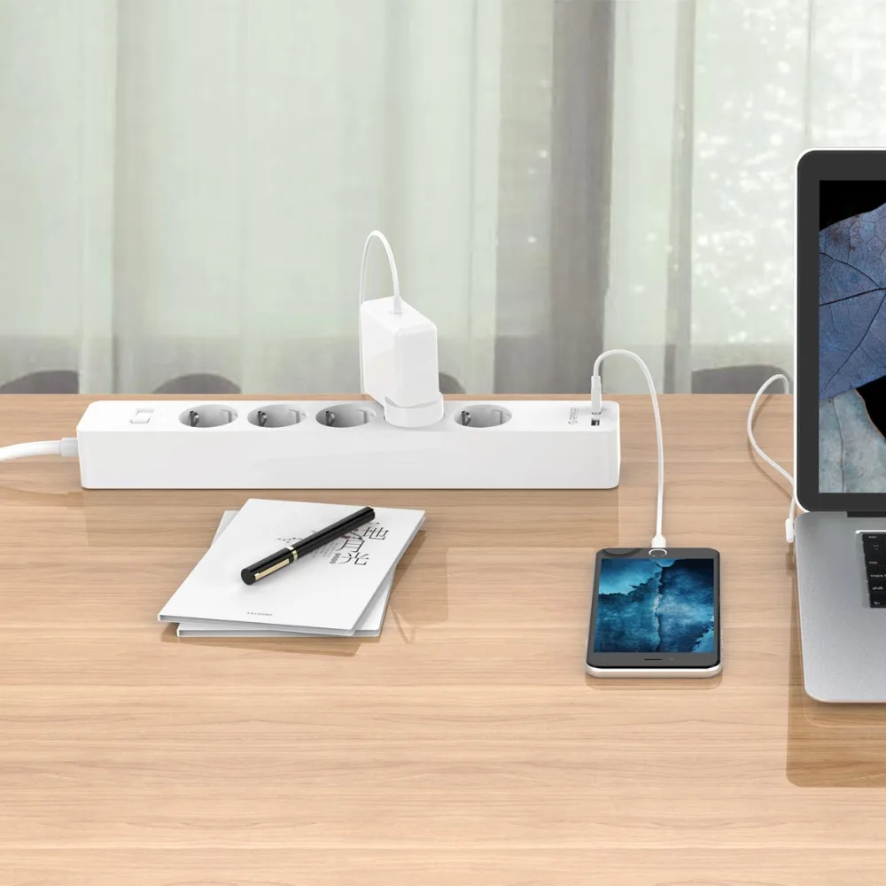 Электронная розетка ORICO розетка-удлинитель с 2 USB-портами умная европейского