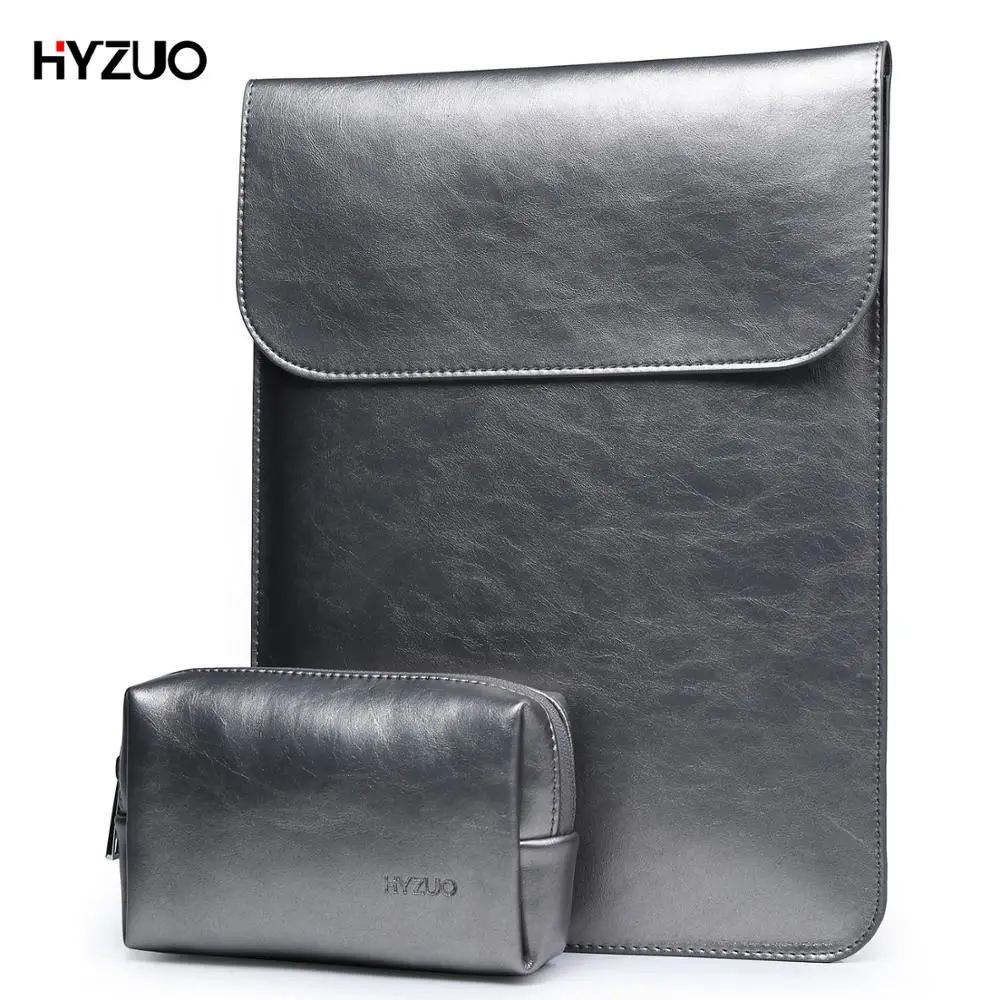 HYZUO сумка для ноутбука рукав MacBook Pro Air 2017 2018 13 3 15 дюймов мягкая микрофибра кожа
