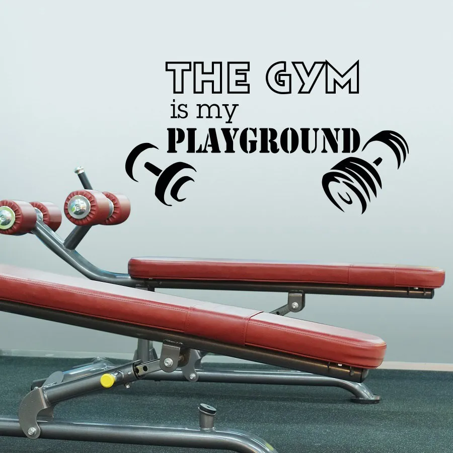

Gym Wall Decal Sayings Vinyl Lettering The Gym Is My Playground Health Sports Fitness Wall Decals Vinyl Stickers Art Mural