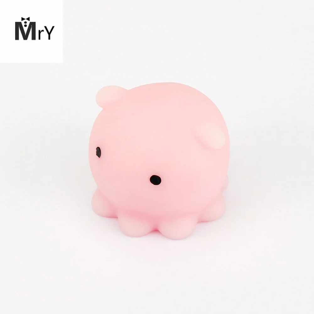 MrY Kawaii ручная сжимающая игрушка милый мини-исцеляющий мочи стресс осьминог мягкий эластичный антистресс телефон игрушки с ремешком для детей