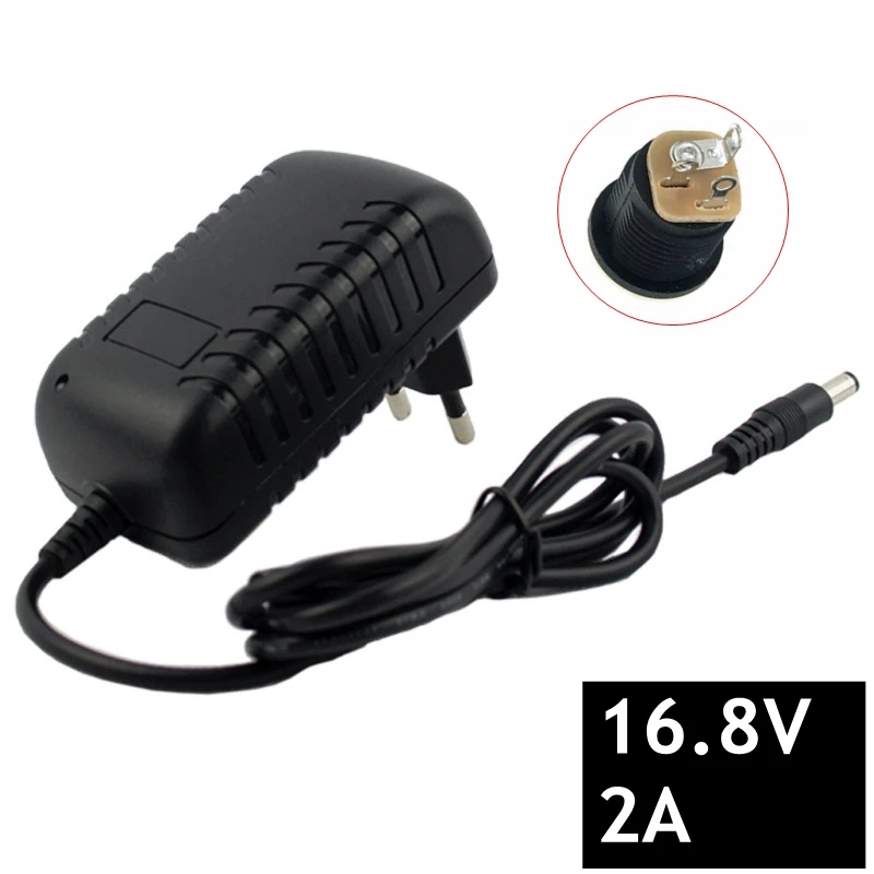16,8 V 2A литий-ионная батарея зарядное устройство для 14,4 V 18650 литиевая батарея 5,5mm x 2,1mm DC разъем питания гнездовой панельный разъем - Цвет: DC-4