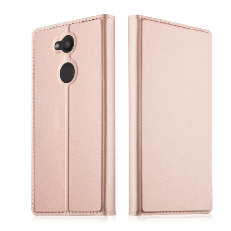 Dulcii для Sony Xperia L2 чехол телефона магнитные кожаный с карты слот откидная крышка l2