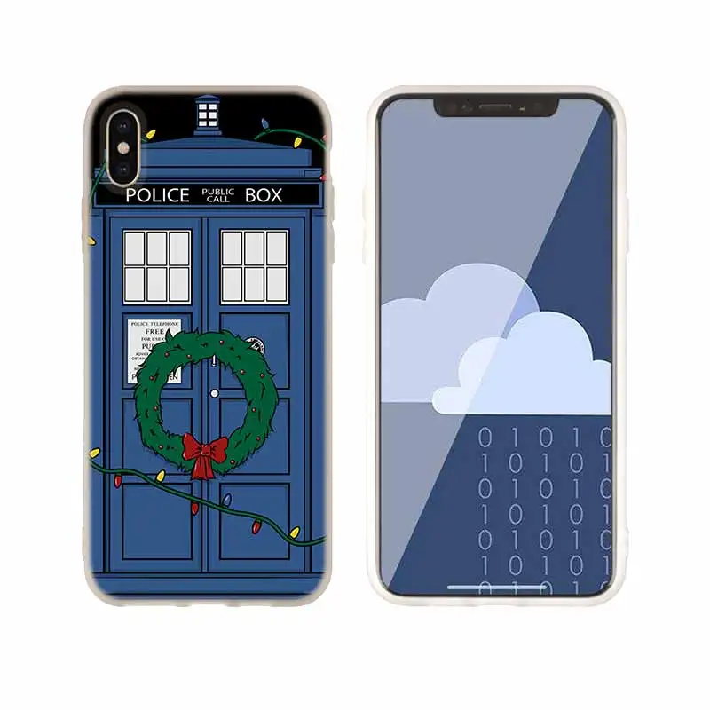 as the picture 11 Чехол для телефона s силиконовый мягкий чехол для iPhone 11 Pro X XS Max XR 6 6S 7 8 Plus 5 4S SE цветочный ТАРДИС с изображением ТАРДИСа из сериала «Доктор Кто» чехол - Цвет: as the picture 11