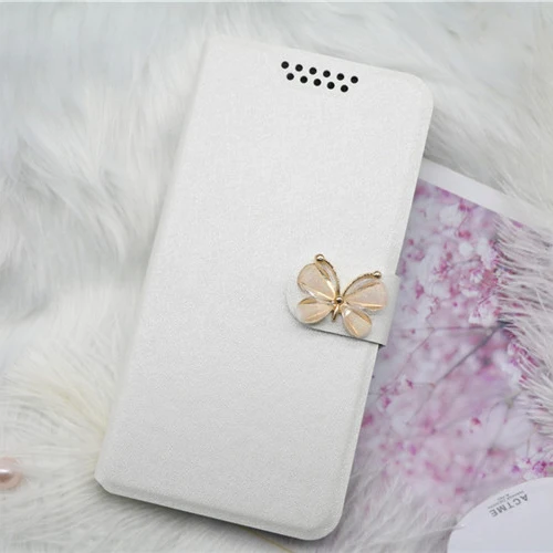 Роскошный флип-чехол для телефона из искусственной кожи для asus Zenfone 3 Max ZC520TL/Peg asus 3 X008D чехол s Book style Stand Cover Capa Fundas Coque - Цвет: White Butterfly
