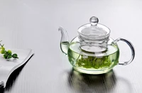 1pc 400ml600ml800ml 1000ml 1200ml heat resistant bottle cup glass teapot with infuser tea leaf herbal coffee office jn 1010