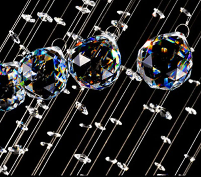 Двойные светильники для лестниц ультра плотные хрустальные K9 Светильники люстры