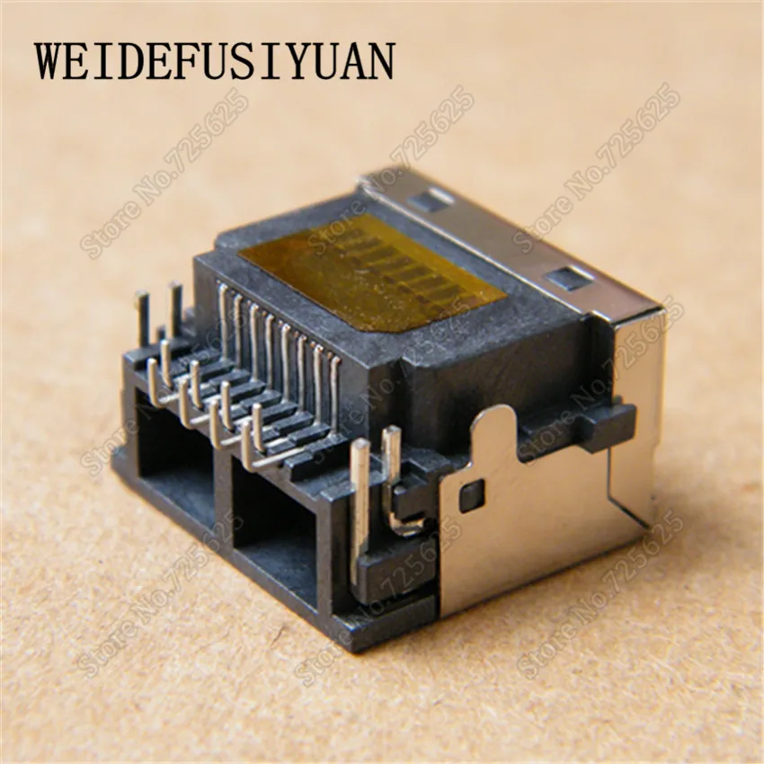 10 шт./лот новый ноутбук RJ45 Разъем LAN разъем ethernet порт для Toshiba M805 P855 S520012PIN LED Jack|ethernet