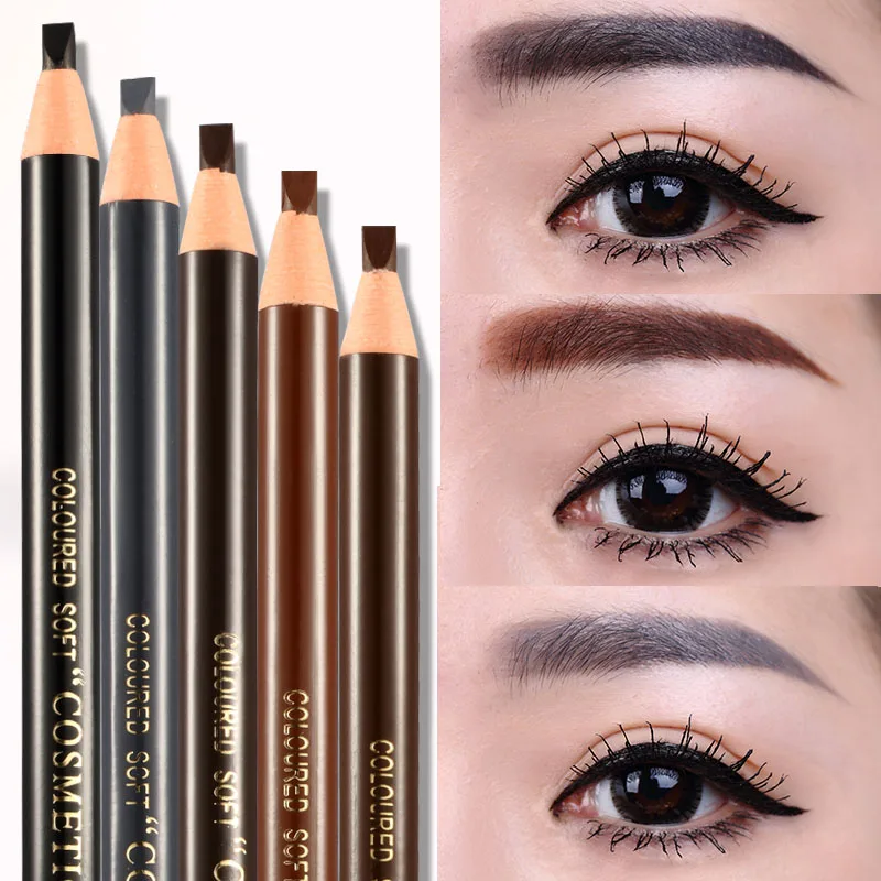 5 шт. водонепроницаемый микроблейдинг карандаш для бровей Отшелушивающий макияж