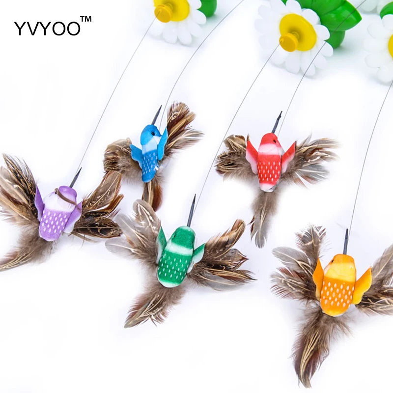 Игрушка для домашних животных YVYOO электрическая Бабочка и птица Автоматическое