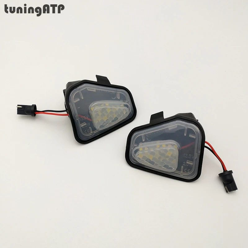 TuningATP светодиодные Яркие Белые лампы с боковым крылом для зеркала лужайки Volkswagen
