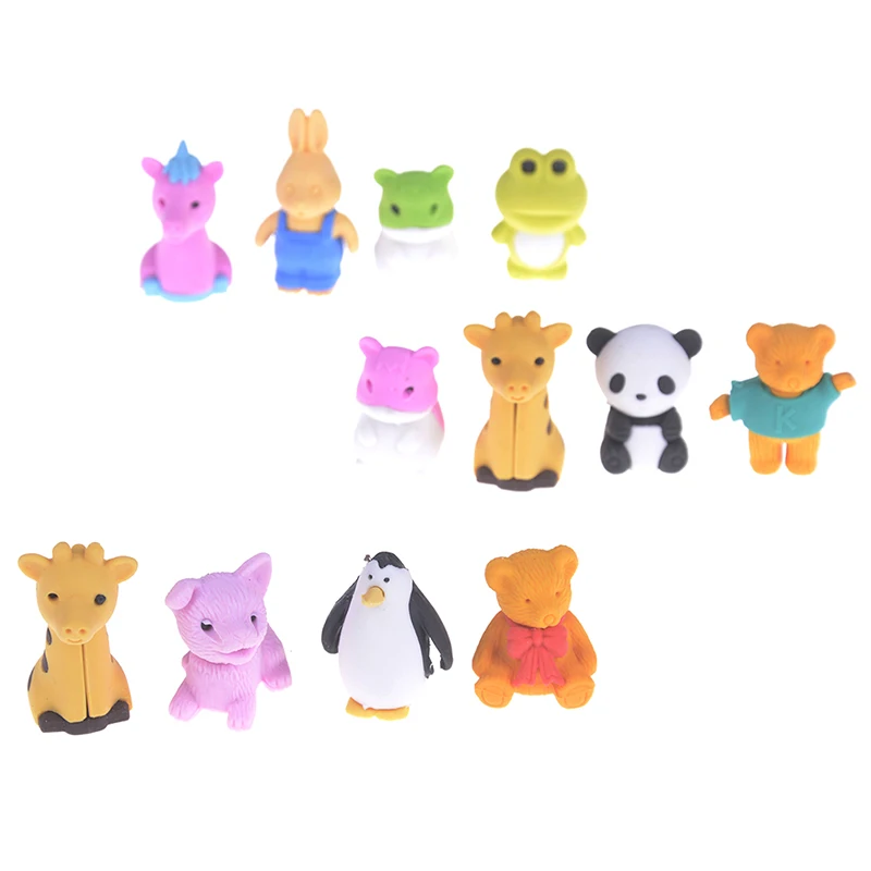 4 шт./упак. милый резиновый ластик для карандаша канцелярские принадлежности