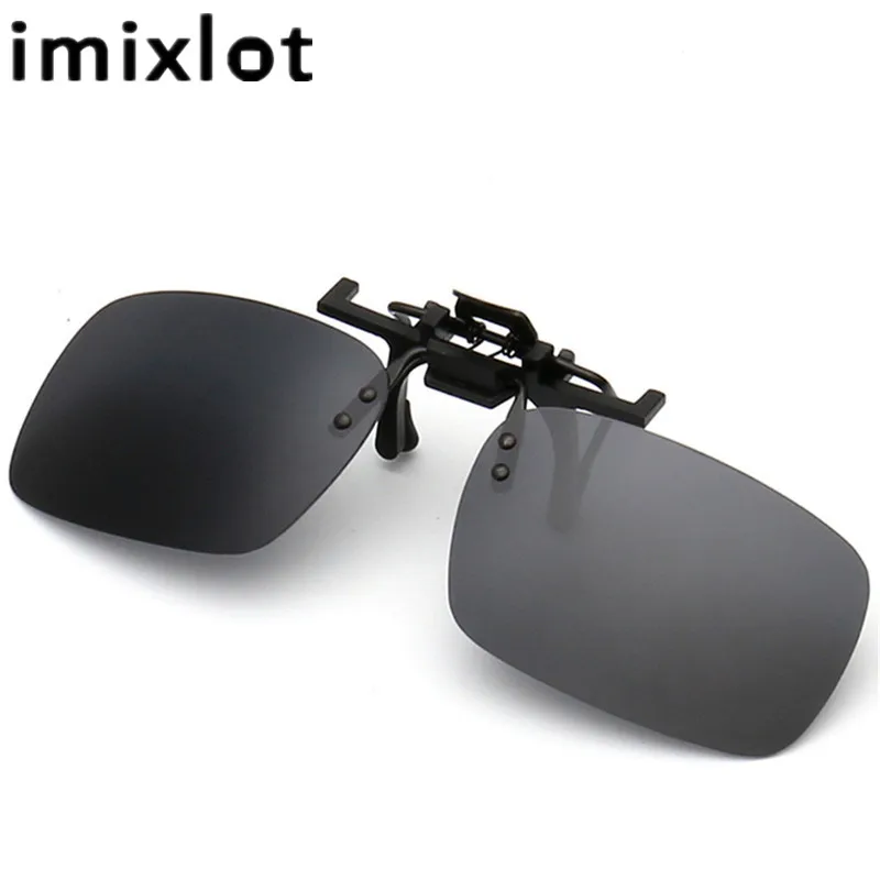 IMIXLOT поляризованные солнцезащитные очки клип на онлайн 2 размера вождения линзы
