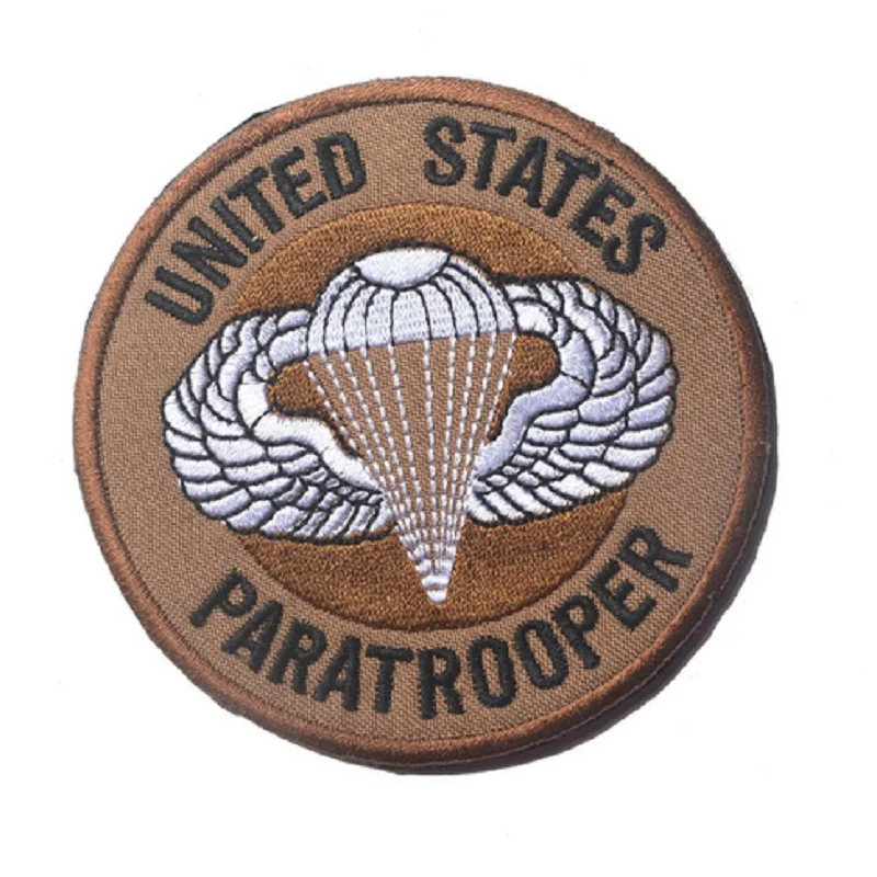 3D нашивки с вышивкой повязка на руку и крючок США парашюты | Дом сад