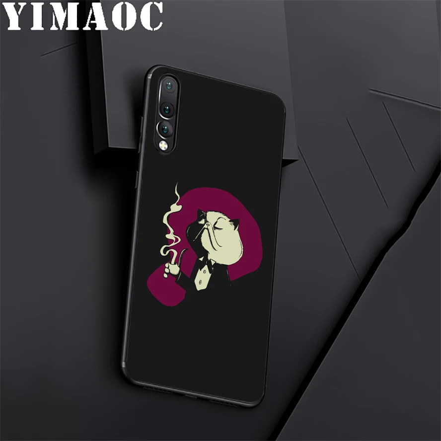 YIMAOC удивительная кошка из мягкого силикона чехол для huawei Honor Коврики 10 P20 P10 P9 P8 P