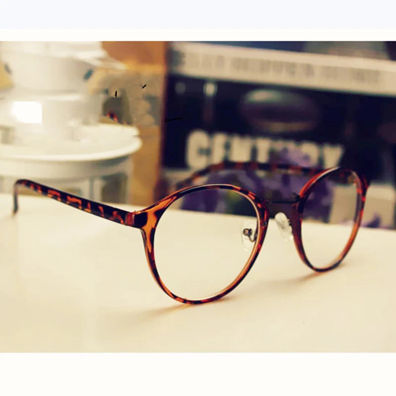 Мужские и женские очки TFJ с прозрачными линзами унисекс в стиле ретро простые