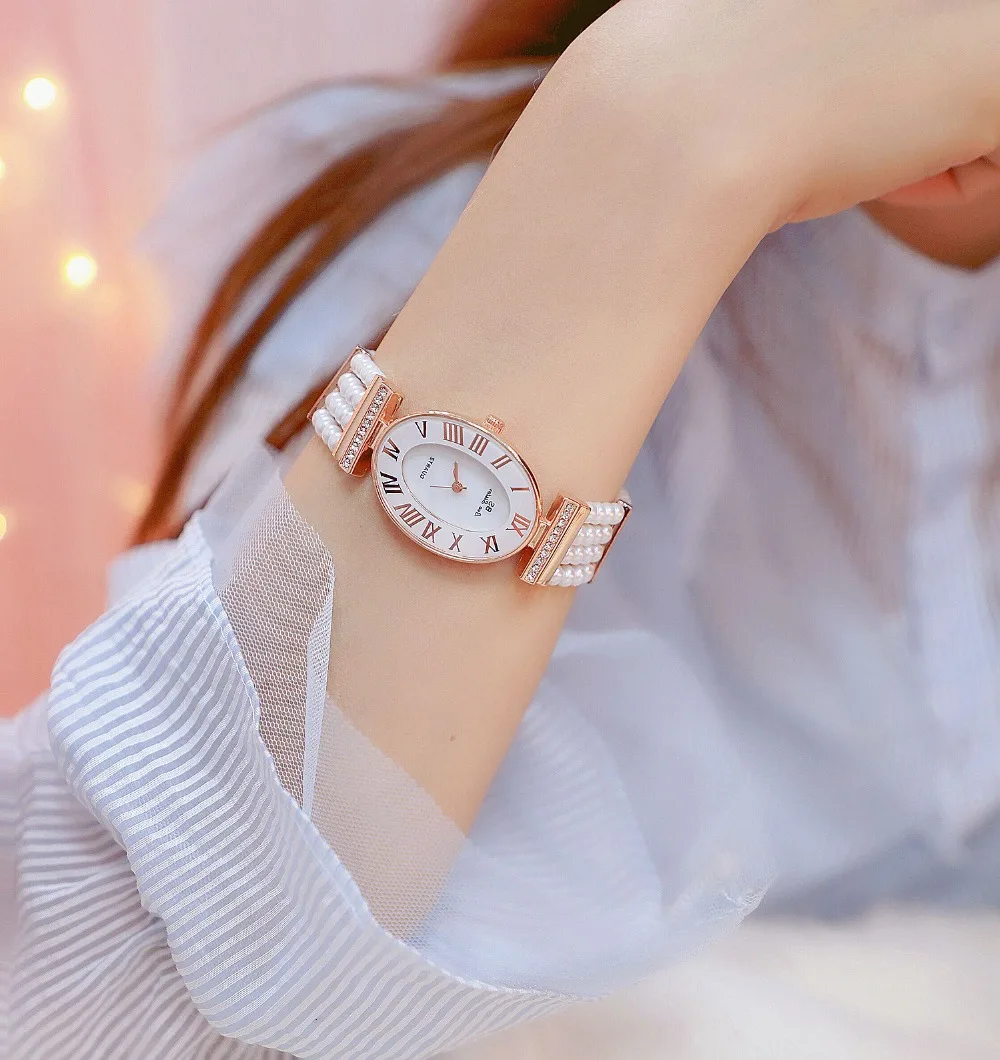 Новое поступление, женские часы Montre, Топ бренд, жемчужный браслет, модные нарядные часы, женские наручные часы, Relogios Femininos saat
