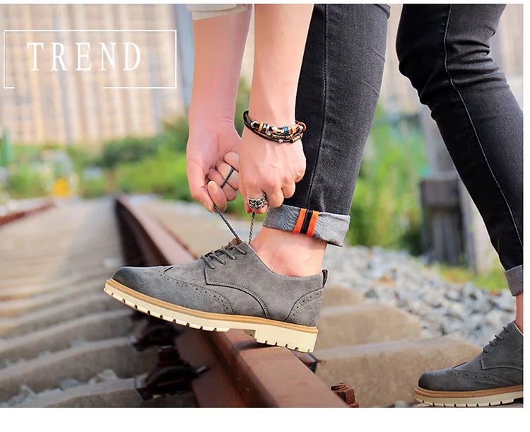 Brand Spring Suede Leather Men Shoes Oxford Casual Classic Sneakers For Male Comfortable Footwear