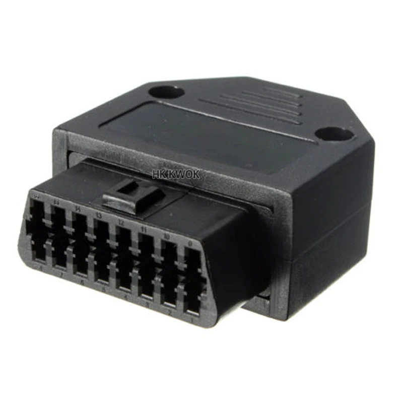 Универсальный 5 шт. OBDII OBD2 16Pin гнездовой разъем OBD II гнездовой переходник OBD 2 Коннектор с корпусом для Южной Кореи