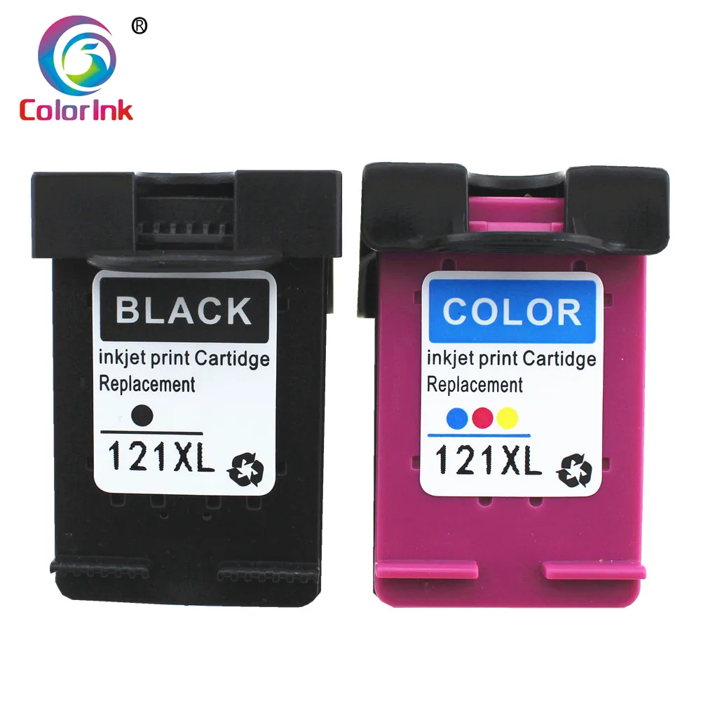 ColoInk 2 шт 121XL замена чернил для hp 121 XL картридж Deskjet D2563 F4283 F2423 F2483 F2493 F4213 F4275