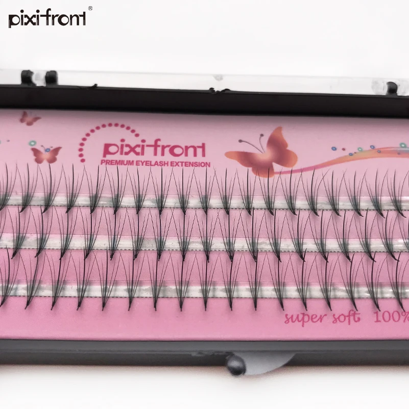 1 lot Flat 5B Lashes False eyelashes Extension 8-14mm C Curl soft 3D mink eyelash ellipse flat individual lashes | Красота и здоровье